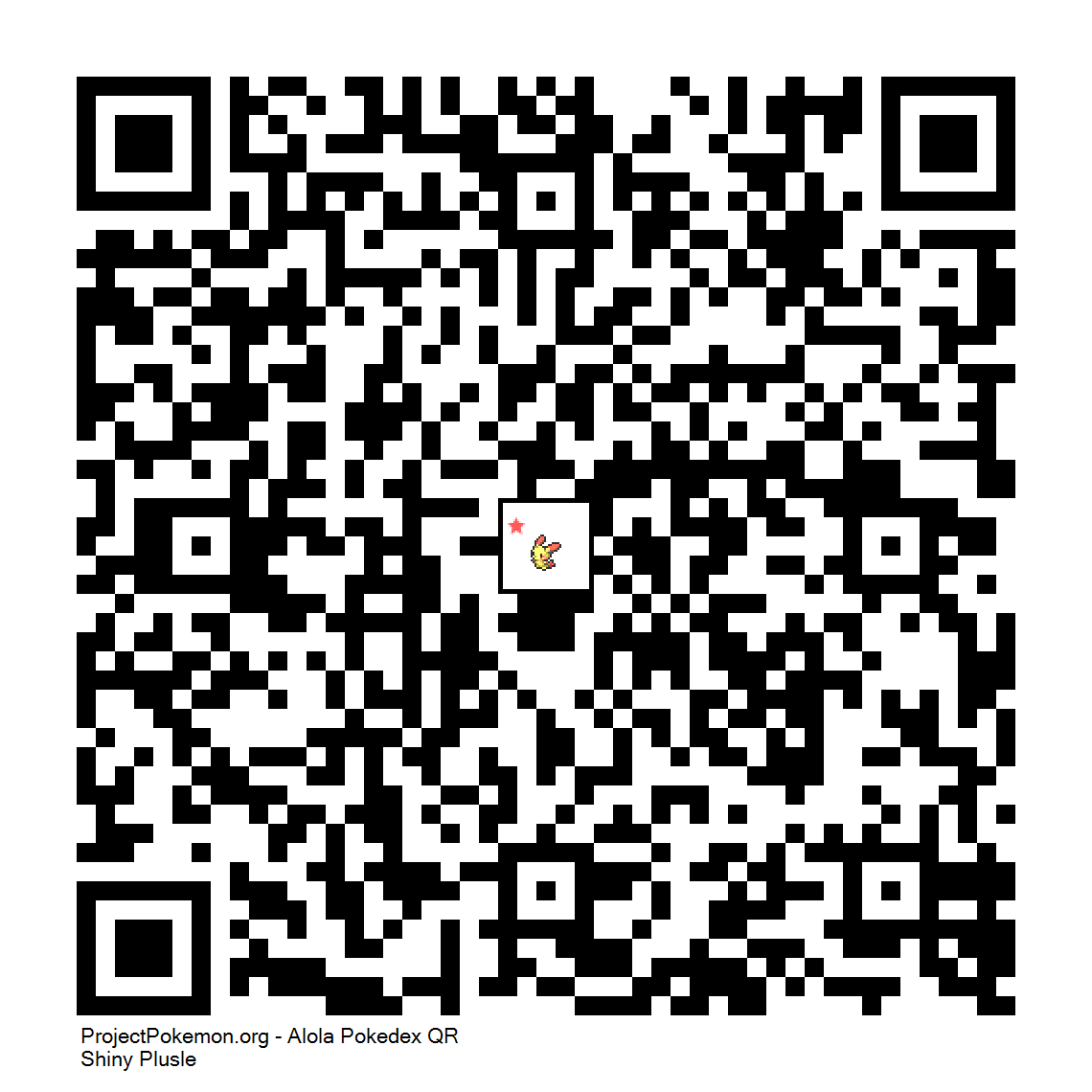 Cdigo QR de Plusle variocolor